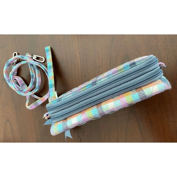 NWT Vera Bradley RFID 3 in 1 plaid crossbody/wallet - Picture 8 of 10